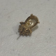 Vintage Roman Earring Faux Pearl Rhinestone Teardrop Push On Wedding Formal