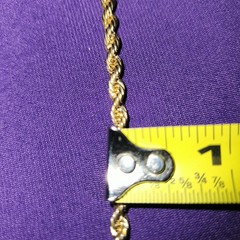 Good Quality Thick Rope Chain Necklace Gold Tone Simple Classic 30” Lg Unbranded