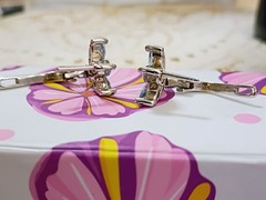 Vintage Sterling Silver 925 Natural Sky Blue Topaz Ear Hugging Lever Earrings