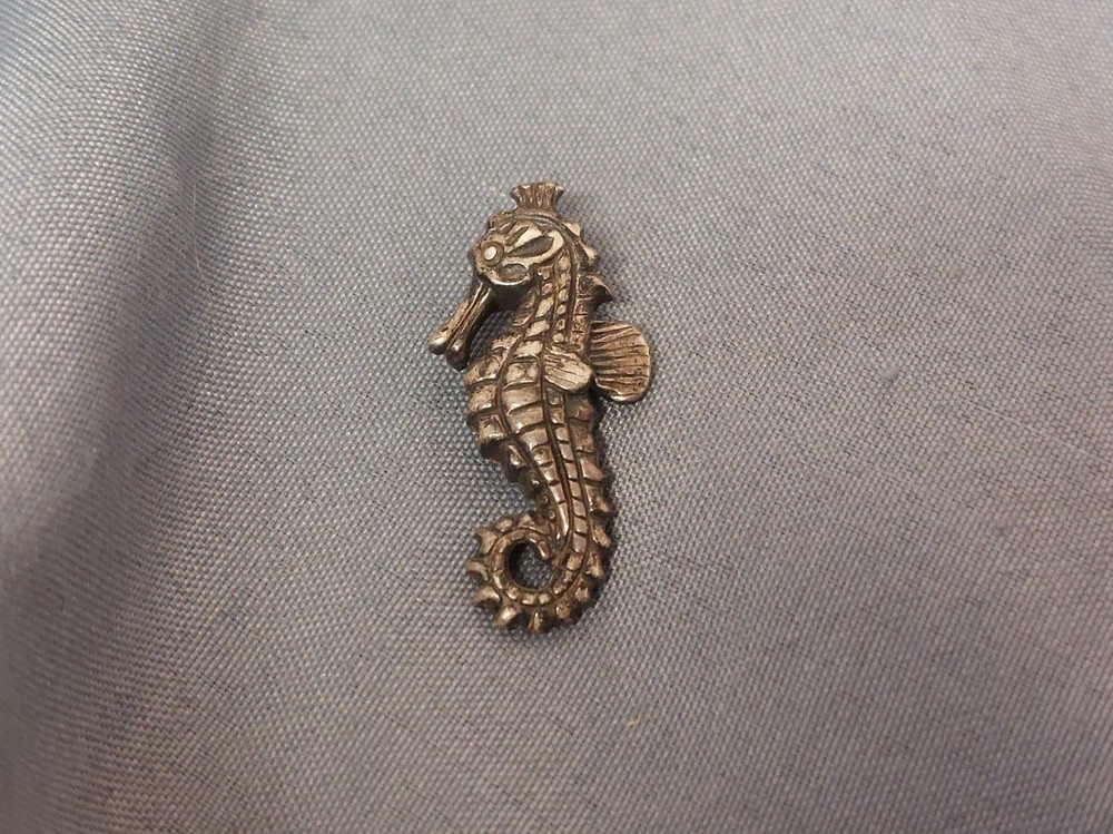Vintage Sterling Silver Sea Horse Pendant