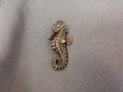 Vintage Sterling Silver Sea Horse Pendant