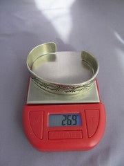 VINTAGE OLD PAWN Richard Begay Navajo Sterling Deep Stamped Wide Cuff Bracelet