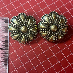Art Deco Earring clip on Jewel Fashion Handmade