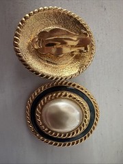 Carol Lee Clip on Faux Pearl Earrings