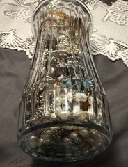 Mystery estate jewelry Jar Untested Wearable Vintage Modern 70 pieces