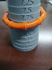 Vintage Orange Bangle Bracelet Lot Of Plastic Acrylic Metal 8-8.5