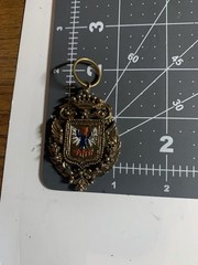 Vintage Heraldic Medieval Royalty Pendant 20th Century Renaissance Germany