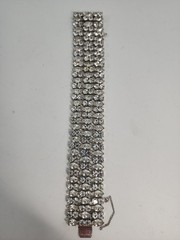 Vintage BEAUTIFUL B. David Crystal Navette Rhinestone Bracelet EUC 7.5″