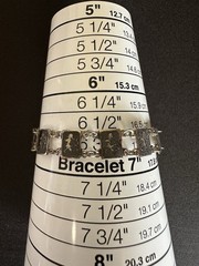 Vintage Siam Sterling Silver Niello Link Bracelet size 6.5