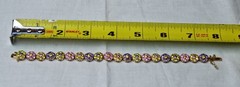 CINER Style Sterling Lilac and Lavender, Pink Topaz, Citrine Crystal Floral Link