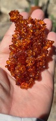 Natural Amber Beads Polished Nuggets Double Strand Necklace 23.3 Grams 36″ Long