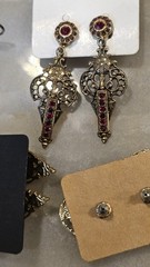 Big Lot Of Beautiful Vintage Earrings , 23 Pair, So Many Cameos And More
