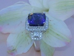 Natural Sapphire 5.10 Ct Art Deco Vintage Wedding Ring 925 Sterling Silver