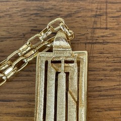 VTG Designer Gold Tone Necklace by Monet 60’s 70’s MCM Fashion Costume Jewelry