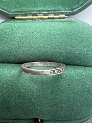 Vintage 925 Sterling Silver Hexagon Marcasite Band Ring Size 5.75 – 1.9g