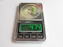 Vintage USSR sterling silver ring 925 star, nephritis, 4,74 gr, ring size 5.