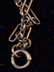 Antique Art Deco 14K White Gold Diamond Emerald Filigree Necklace 4.51g