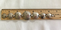 Vintage 1943-44 Australian Coin Trench Art Charm Bracelet Sterling Silver Unisex