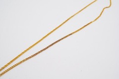 Vintage Pendant Necklace Gold Tone Jade Diamond Pearl 18″