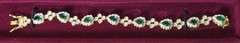 Camrose Kross JBK Jackie Kennedy Inaugural Gala Emerald Rhinestone Bracelet COA