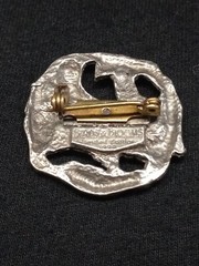 1999 Limited Edition Birds And Blooms Silvertone 3D Cardinal Design Brooch