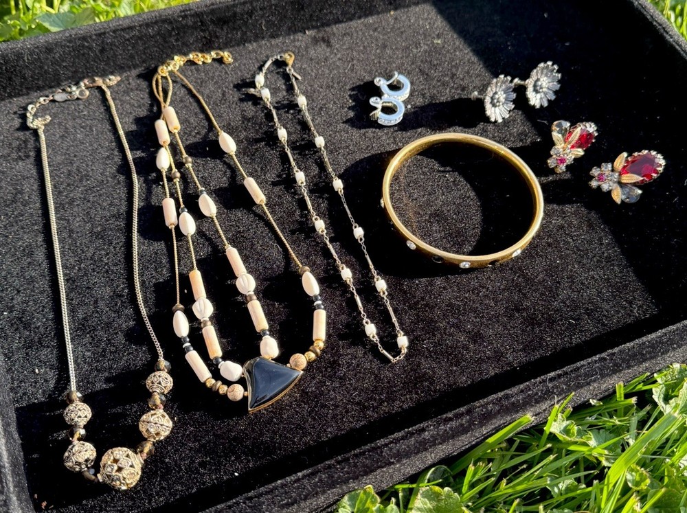 Rare Vintage Signed Monet & Coro Costume Jewelry Lot Earrings Bracelet Necklaces