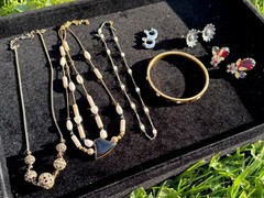 Rare Vintage Signed Monet & Coro Costume Jewelry Lot Earrings Bracelet Necklaces
