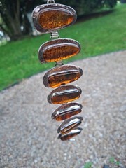 Silver Modernist Amber Big Baltic Bracelet Brutalist Abstract Design Artisan
