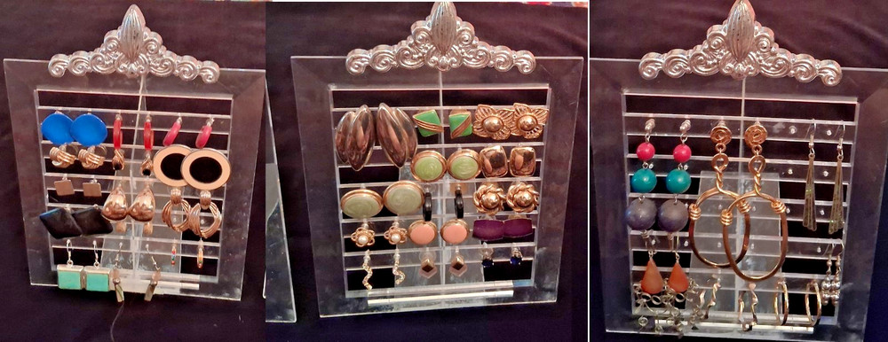 Vintage To Modern Multicolor Mixed Lot Earrings 34 Pairs
