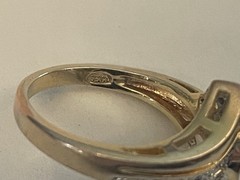 SETA CZ Gold Tone Crystal Marquise Ring ~ Size 6 Beauty 🌺🌺
