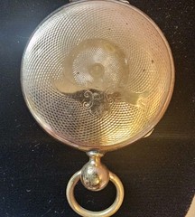 Victorian Mourning Locket Gold-Filled 2 Tintype Photos c1860 Antique Pendant