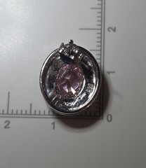 Vintage Sterling Silver Pink Topaz Robert Seemann Signed 925 Post Earrings