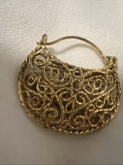 Sale Metropolitan Museum Of Art E-W Byzantine Gold Plated Pierced Earrings