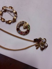 Collection Lot Amazing Variety Vintage Gold Filled Brooches #Decoration – X8