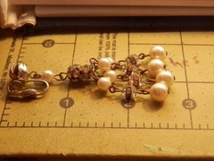 Really FAB Chandelier Channel Set Rhinestone Earrings Vintage 60s 195F0