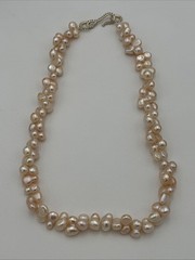 Vtg MMA Metropolitan Museum of Art Baroque Pearl 925 Sterling Signed Necklace