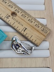Vintage Elsa Peretti Tiffany & Co Sterling Silver Minimalist Hoop Earrings Rare