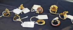 VTG LARGE SZ RINGS VARIES SIGNED PCS. 18K GE, SARAH, BEKAUCH, ESPSITO, SZ 7,8,9