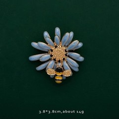 Vintage Brooch Enamel Pin Pearls Vintage Flower Brooch Plant Animal Insect Fruit