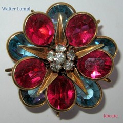 VTG 1930’s Lester Gaba Coro Designer RhineStone Patriotic Liberty Bell Brooch