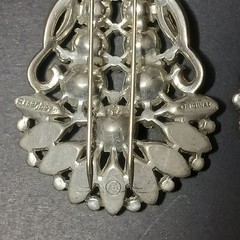 Pair Eisenberg Original Brooch Fur Clip (2) Large Vintage Jewelry Brooches