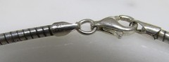 AGI Sterling Silver Round Omega Chain Necklace ~ 18″ ~ 20.6g ~ 13-A723