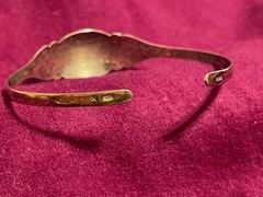 VintageRussian Severnaya Chern Gilded Sterling Silver925 Niello Bracelet Soviet