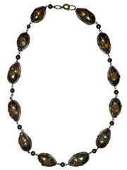 VTG Art Deco Necklace Machine Age Botanical German Modernist J. Bengel School