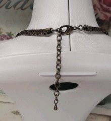 Vintage Steampunk Garden Party Glass Crystal Bronze Necklace Earrings