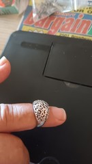 Vintage 925 Sterling Silver Ring, Size 8..no stones