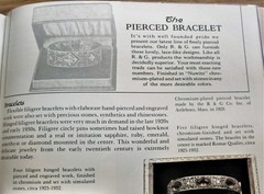 1920s Deco Filigree Bracelet JH PECKHAM Hinged Bangle Amethyst Paste Rhodium