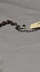 VINTAGE NANCY K CZECH REPUBLIC BIB 20″ CRYSTAL BROWNS NATURE GLASS NECKLACE