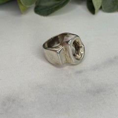Vintage Taxco Sterling Silver Wave Ring Mexico Modernist Abstract Heavy 22 Grams
