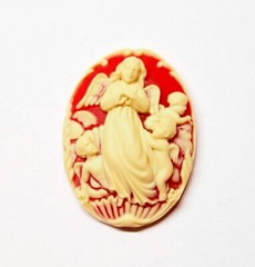 10 Different 40x30mm Victorian Beautiful Guardian Angel Cameos, All Very Nice